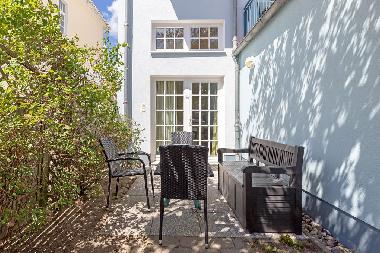 Terrasse vor dem Appartement