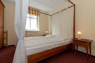 Blick in das Schlafzimmer