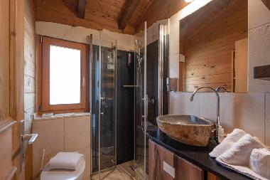 Badezimmer - neu renoviert im Ferienhaus L�rche 