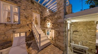 Villa Chrissie Marie Aussentreppe zum unteren Wohnbereich