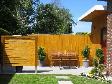 Sauna-Terrasse Ferienwohnung Kutscherhuus