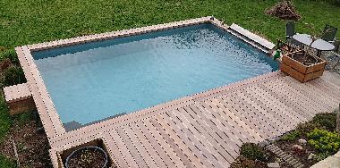 Der solargeheizte Pool