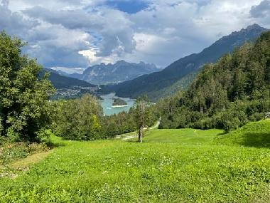 Blick auf die Dolomiten