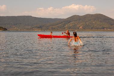 Seeurlaub in Italien mit Kanu Kajak Windsurf