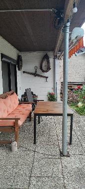 berdachte Terrasse
