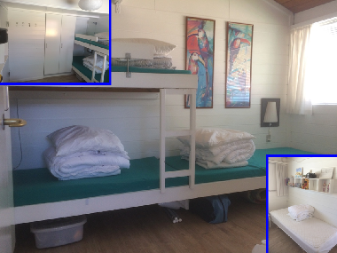 Das zweite Zimmer bietet insgesamt vier Schlafpl�tze